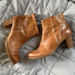 Anthropologie boots tan leather 39 8.5